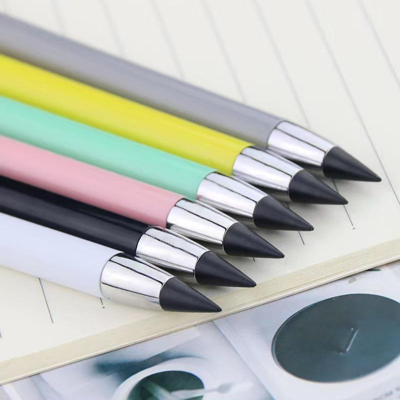 1pc No-Sharpening Retractable Pencil with Eraser - Macaron Color Options, Durable Ergonomic Design & Smooth Writing for Students, Artists, Office - Creative Gift Idea, Student Stationery, Artist Supplies, Modern Stationery