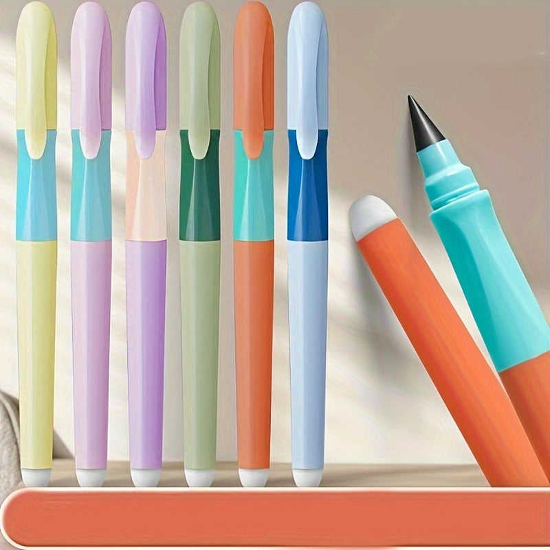 No-Sharpening Pencils with Built-In Eraser - Self-Contained Writing & Drawing Pencils Suitable for, Office, - Lightweight Plastic Graphite Pencils for Students, No Sharpeners Needed