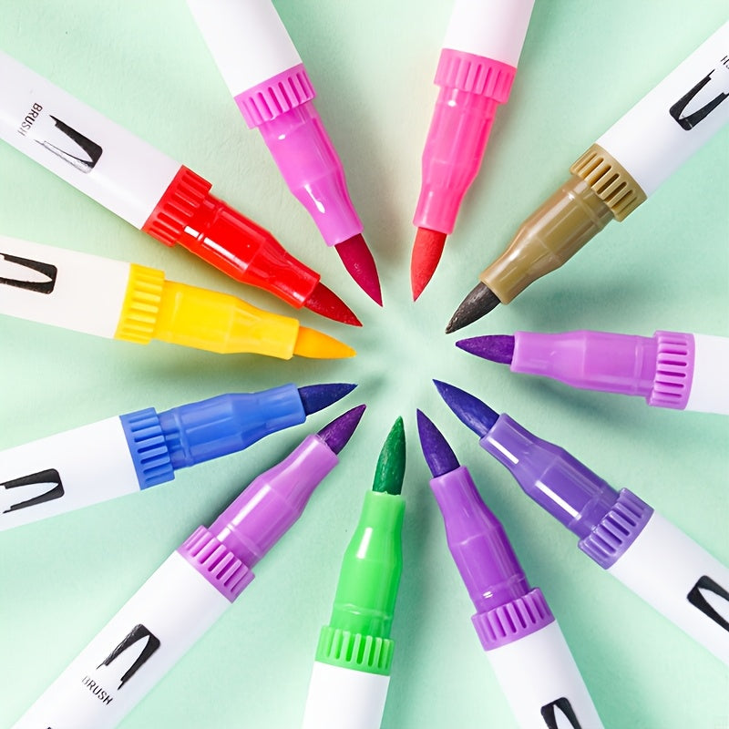 Dual-Tip Color-Changing Magic Marker: Perfect for School Note-taking, Eye-friendly Highlighters, and Also Ideal for Drawing and Doodling! Professional Art Use