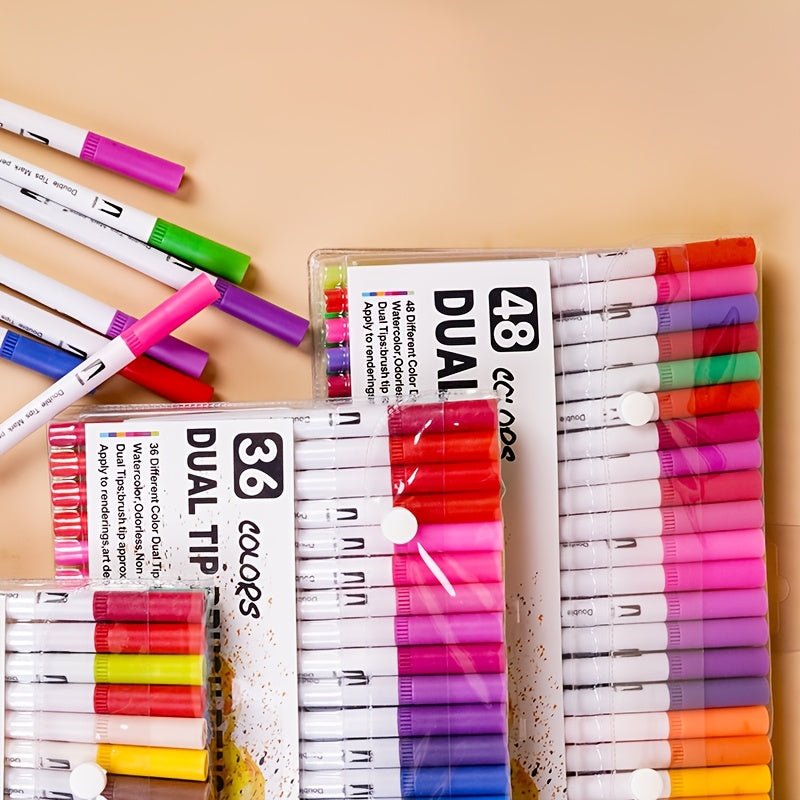 Dual-Tip Color-Changing Magic Marker: Perfect for School Note-taking, Eye-friendly Highlighters, and Also Ideal for Drawing and Doodling! Professional Art Use