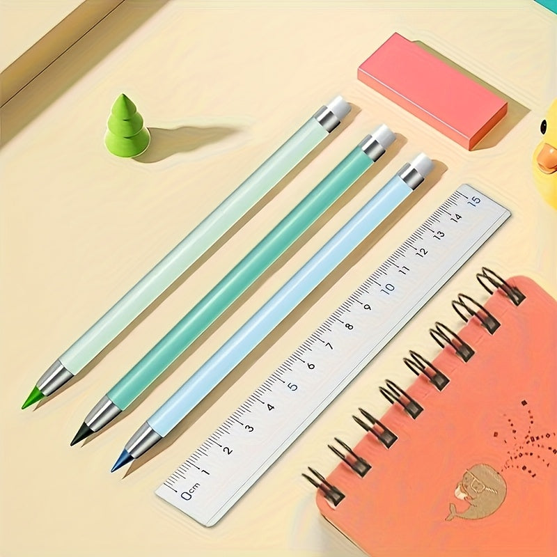 The 60 Macaron Eternal Pencil Set Is Not Easy to Break, and There Is No Need to Sharpen the Pencil Tip. It Is Perfect for Sketching, Painting, and School Supplies