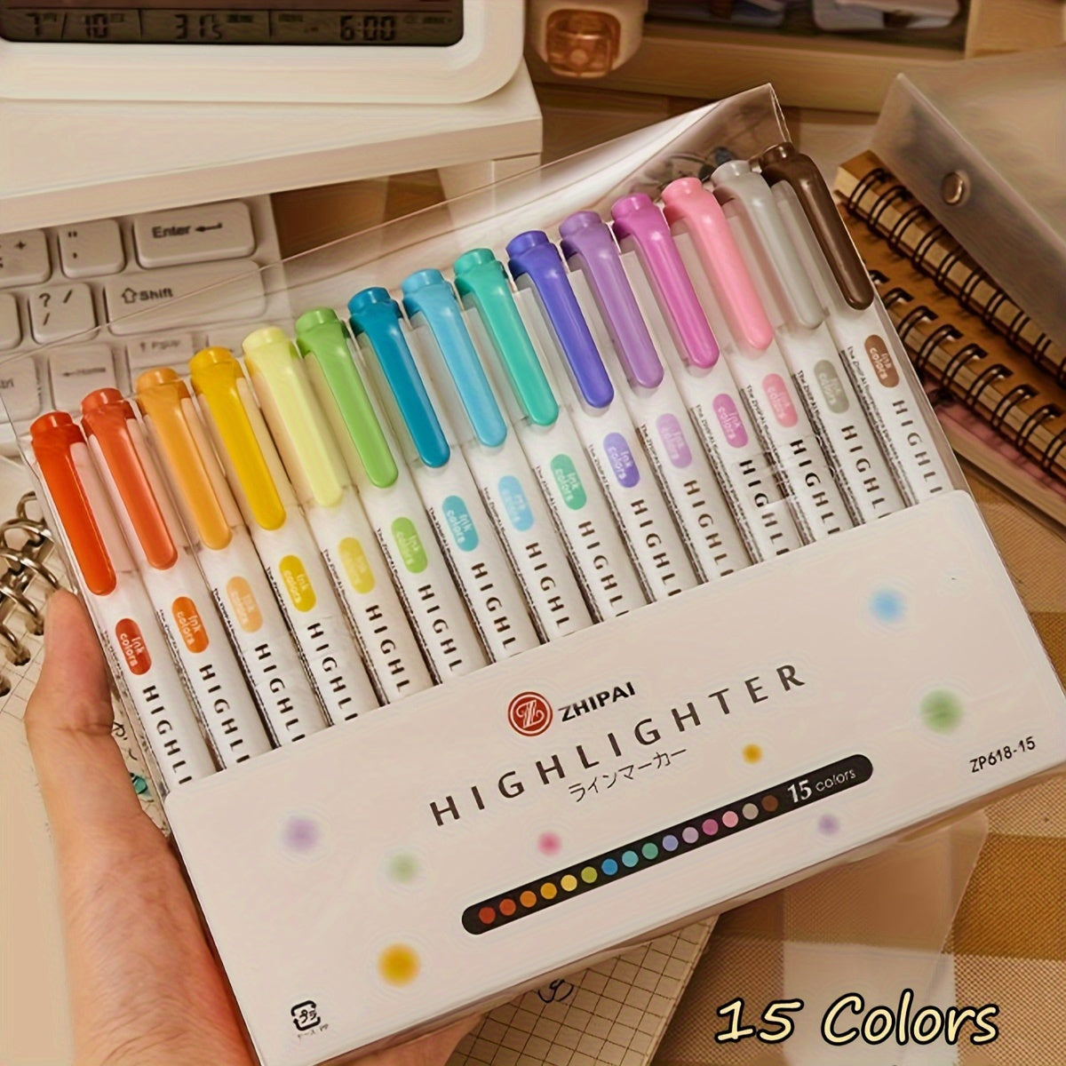 Dual Tip Pink Water-Based Marker Pen for Notebooks, Artwork, And Journals - Ideal Student Stationery And Office Supplies